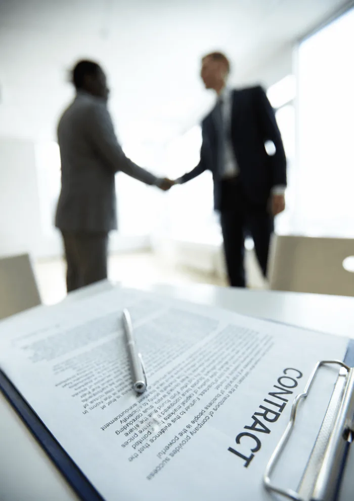 Business partnership contract discussion